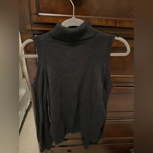Cold Shoulder Turtleneck Sweater